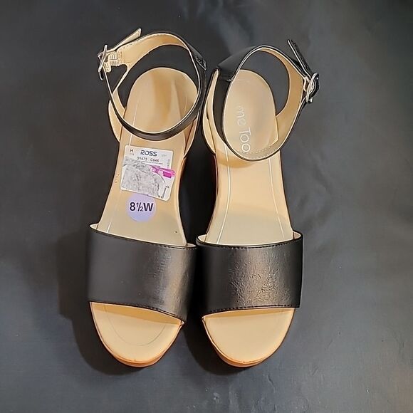 BRAND NEW ME TOO OPEN TOE BLOCK HEEL WEDGE STYLE WOMEN"S SANDAL - Picture 3 of 15